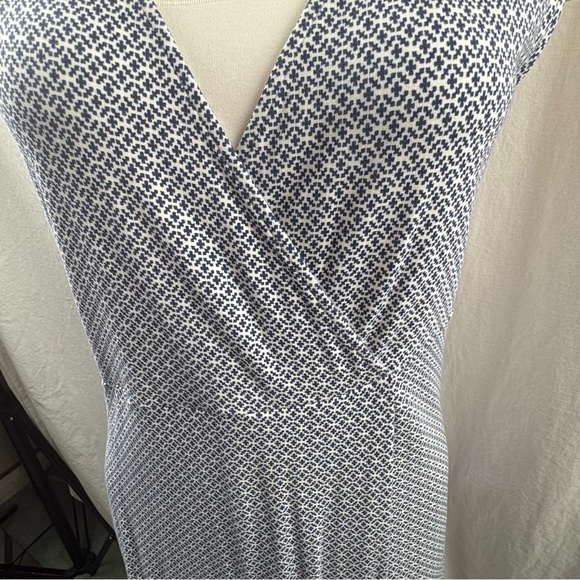 Weekend Max Mara Echi mosaic-print maxi dress in blue and white L - Picture 11 of 13